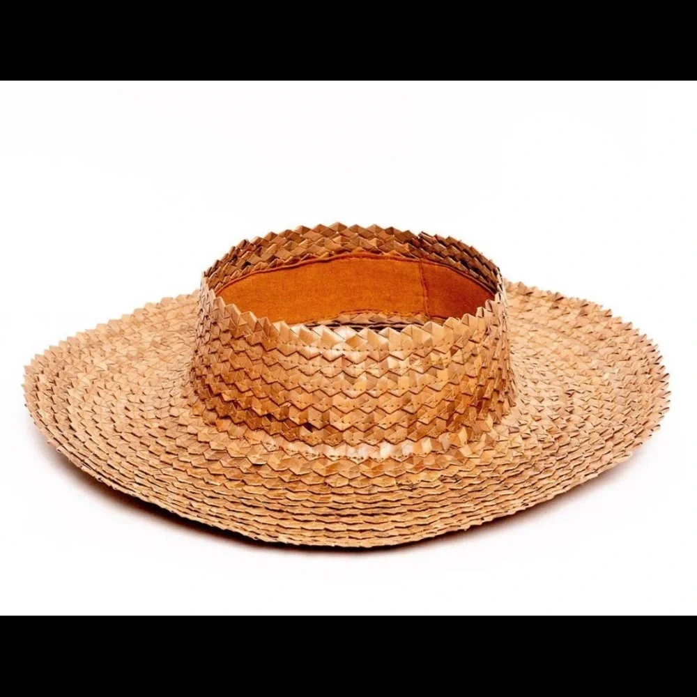 Straw Crownless Sunhat - Picture 1 of 1